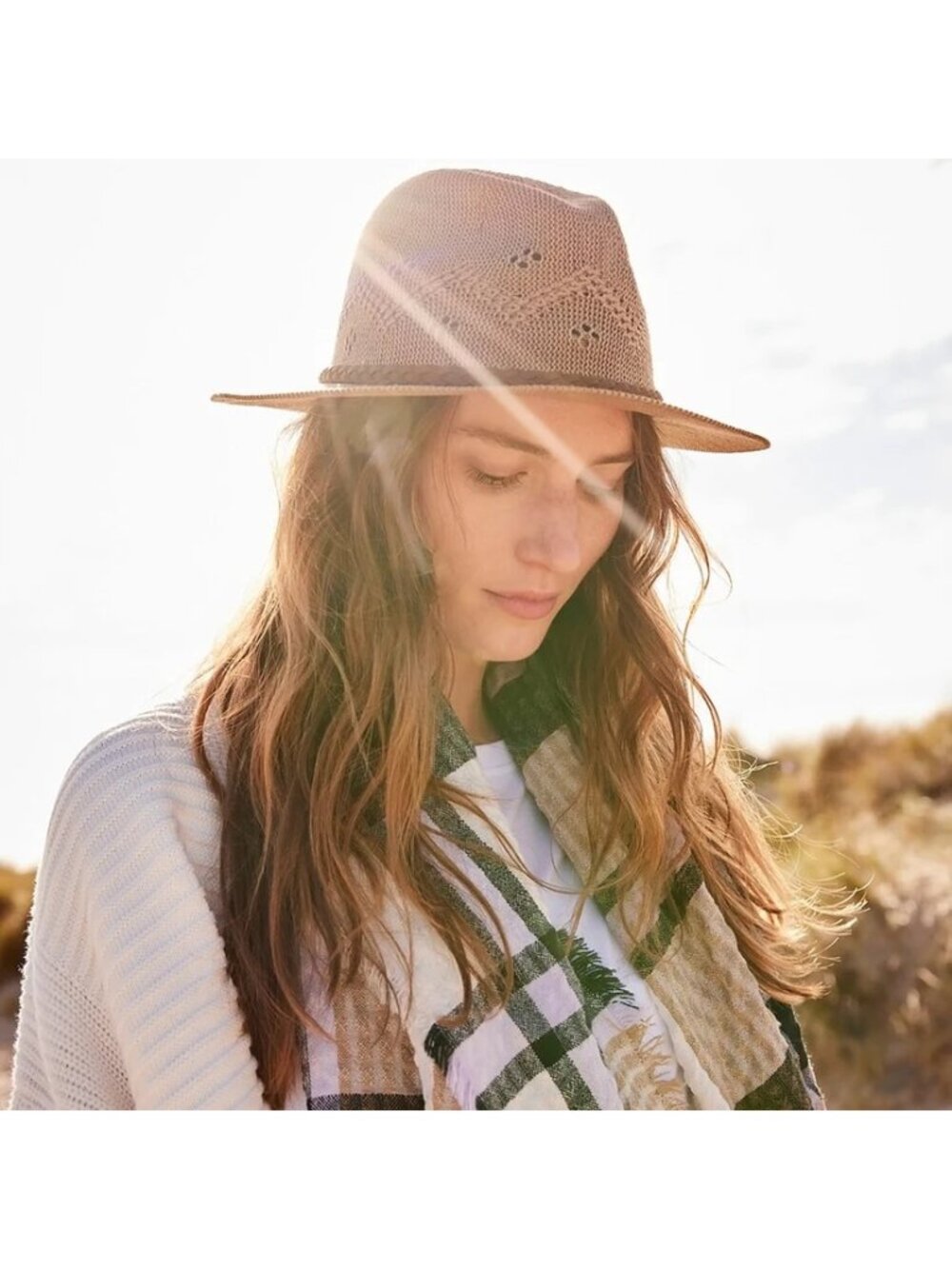 NWT Barbour Flowerdale Trilby Summer Hat Trench Size Medium